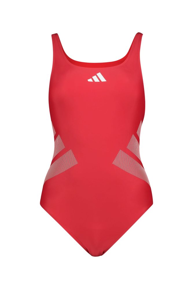 adidas Logo C-Back Damen Badeanzug Rot, Damen, Größe: 38