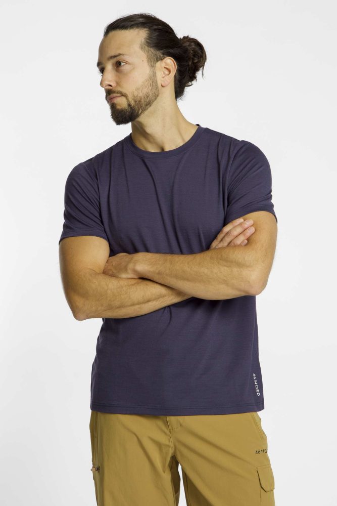 46 NORD Merino Herren T-Shirt Blau, Herren, Größe: XL