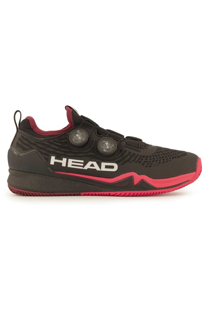 HEAD Endure Pro BOA Clay Herren Hallenschuh Schwarz, Herren, Größe: 7 1/2
