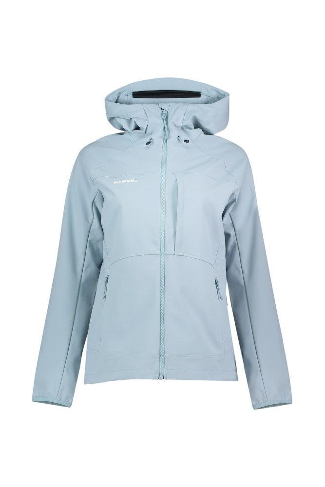 MAMMUT Ultimate Comfort Hooded Damen Softshelljacke Blau, Damen, Größe: M