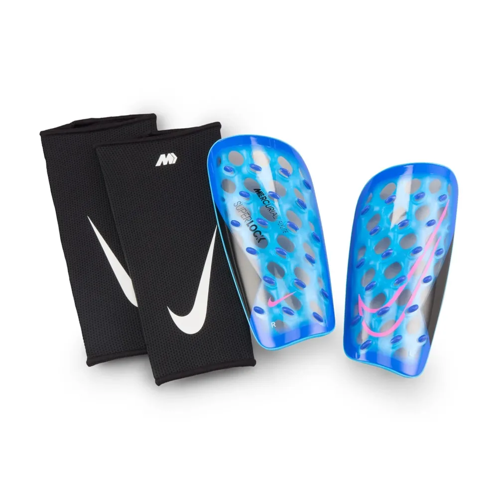 Nike Mercurial FlyLite SuperLock Schienbeinschoner Blau, Herren, Größe: L