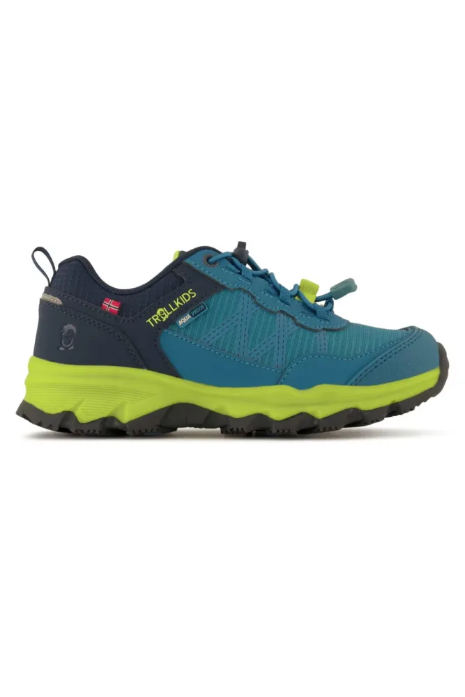 Trollkids Trolltunga Hiker Low XT Kinder Trekkingschuh Blau, , Größe: 34