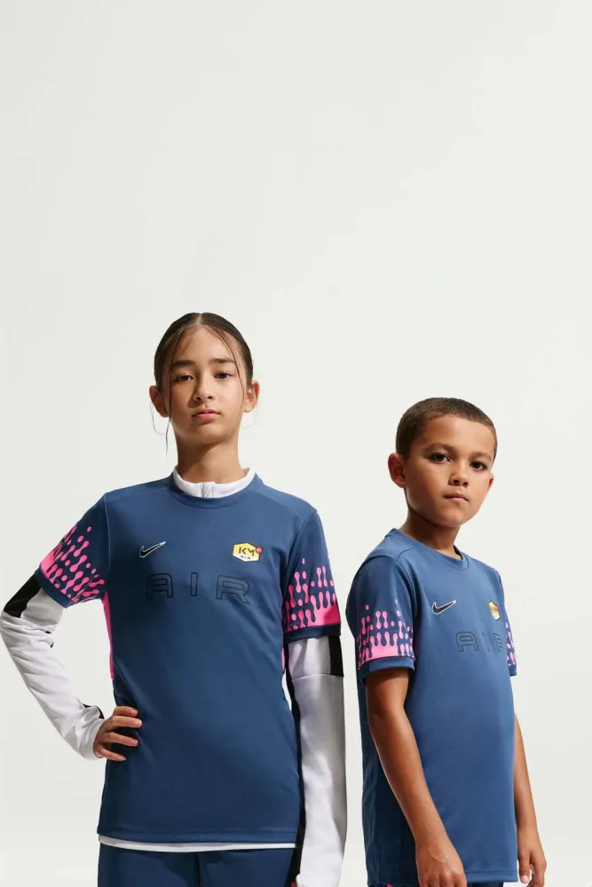 Nike Kylian Mbappé Academy Dri-FIT Kinder T-Shirt Blau, , Größe: 164