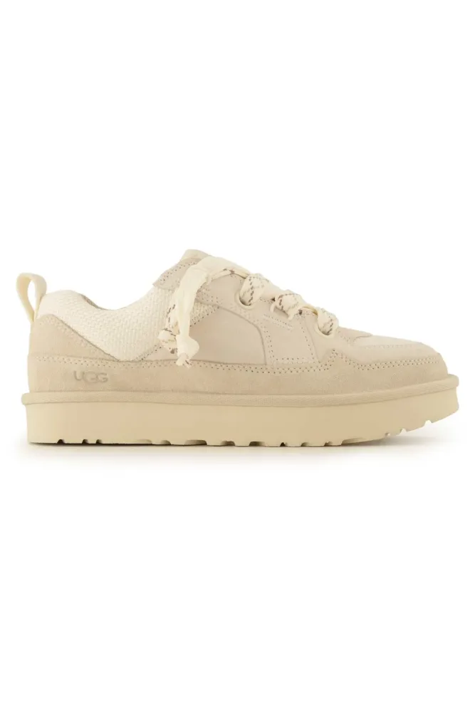 UGG Lo Lowmel Damen Sneaker Creme, Damen, Größe: 7