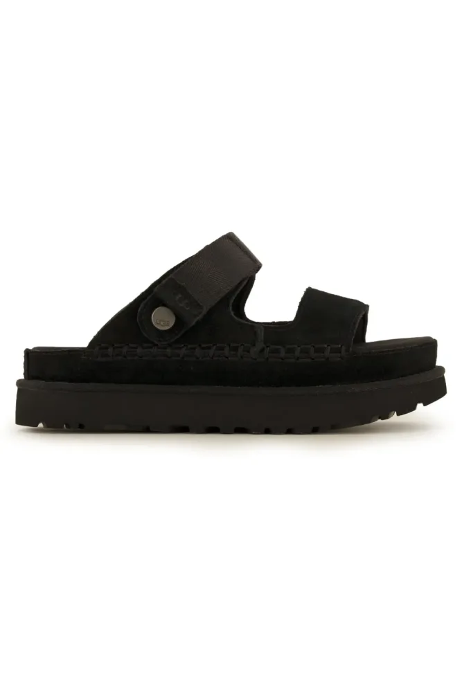 UGG Goldenstar Glide Damen Sandale Schwarz, Damen, Größe: 5