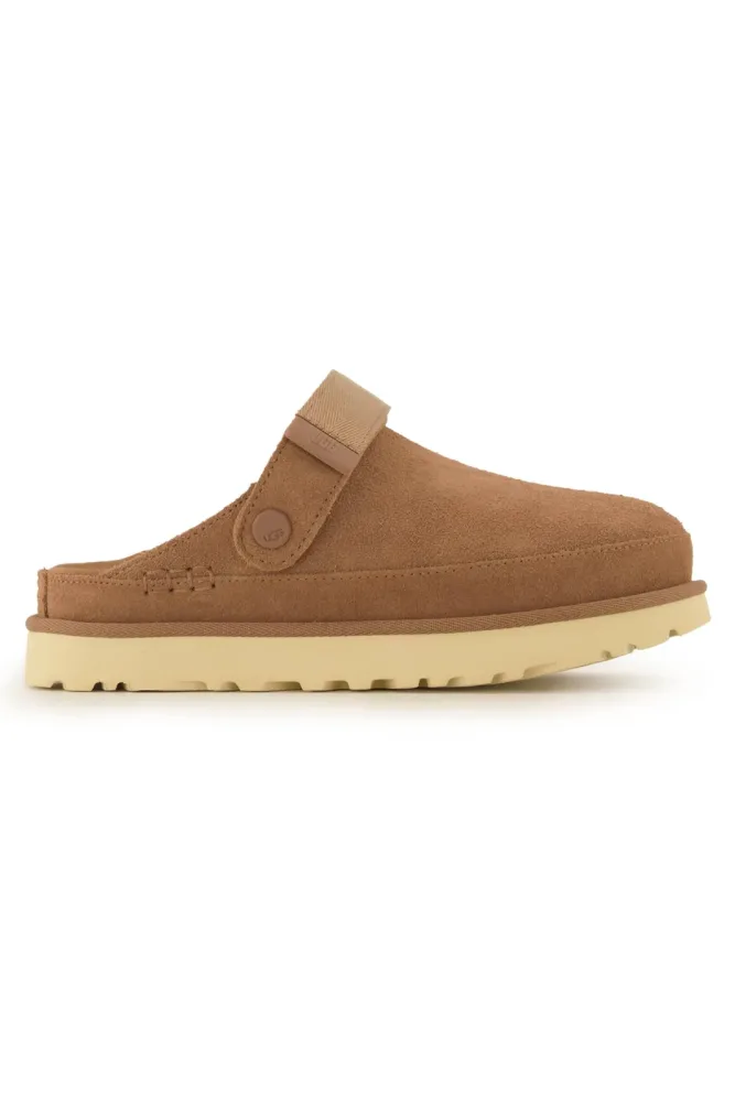 UGG Goldencoast Clog Damen Hausschuh Braun, Damen, Größe: 9