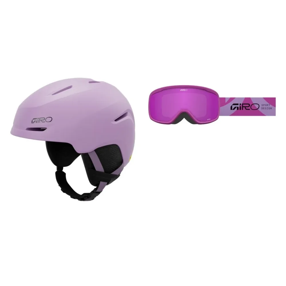 GIRO Spur™ Combo Kinder Skihelm + Brille Lila, , Größe: S