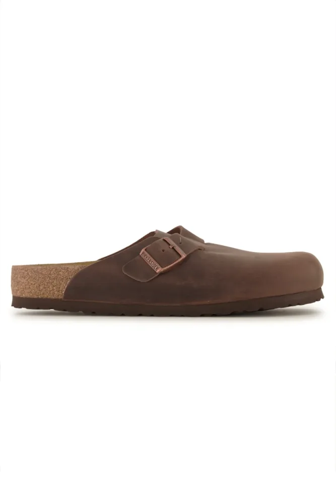 Birkenstock Boston LEOI Regular Fit Herren Slipper Braun, Herren, Größe: 46