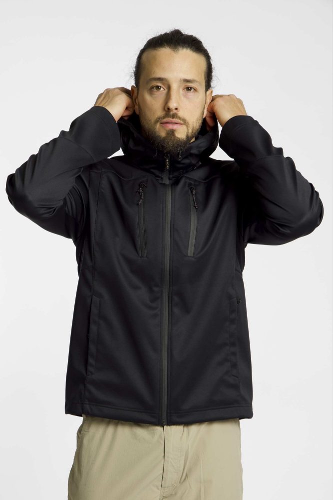 46 NORD Herren Softshelljacke Schwarz, Herren, Größe: L
