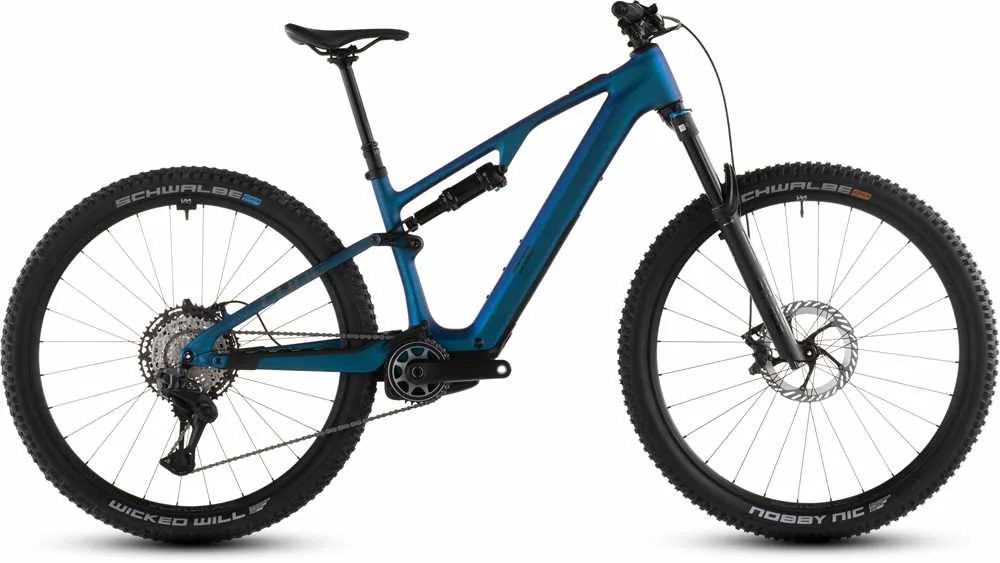 CUBE AMS Hybrid ONE44 C:68X SLX 400X 29 E-Mountainbike Blau, Herren, Größe: XL