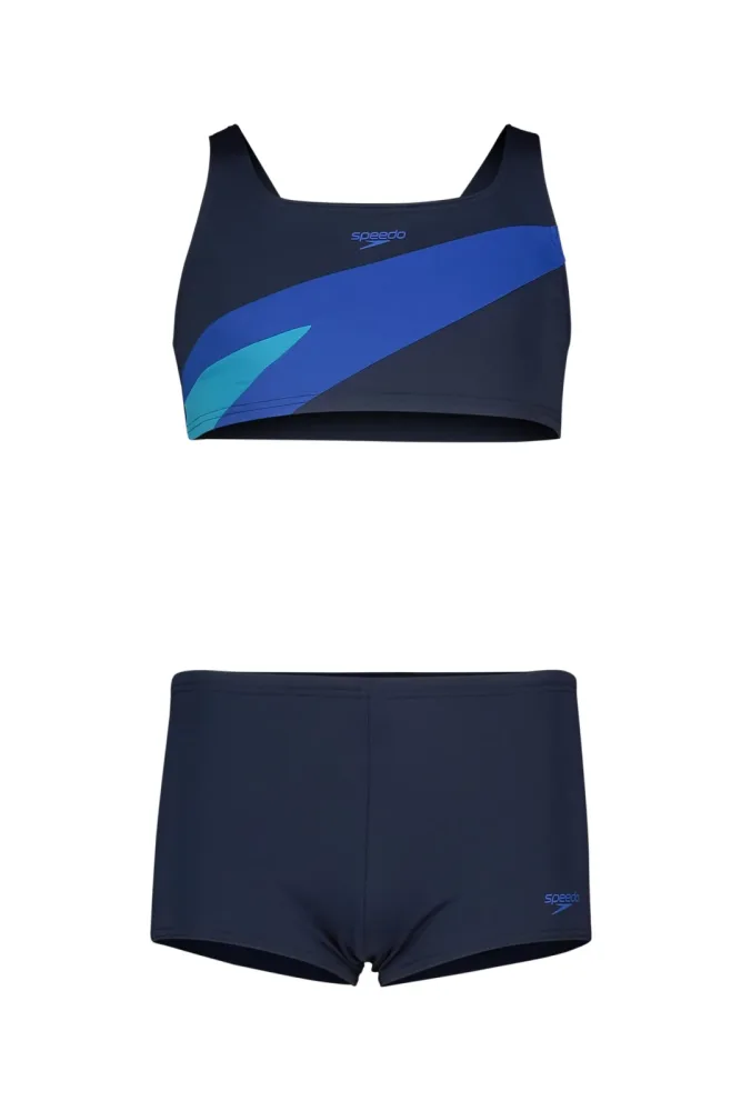 speedo Hyperboom Butterfly Mädchen Bikini Blau, , Größe: 116