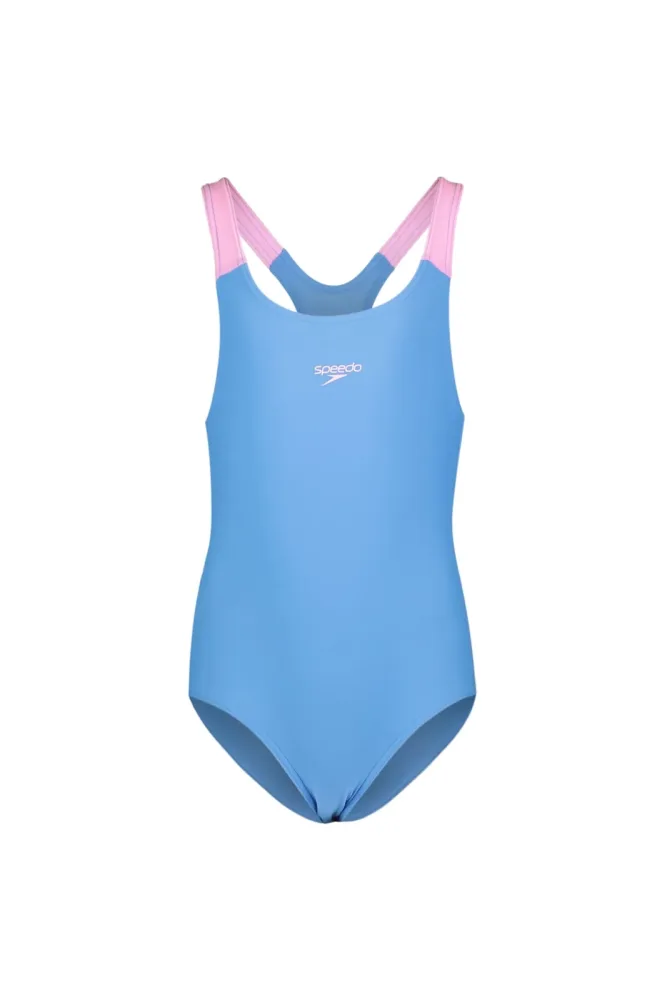 speedo Solid Medalist Kleinkind Badeanzug Blau, , Größe: 98