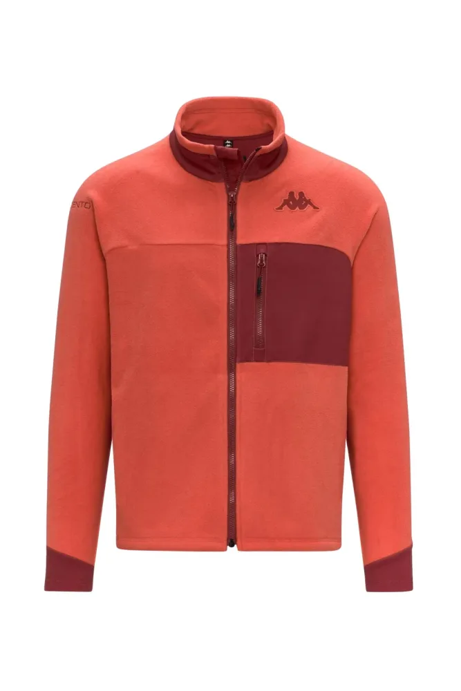 Kappa 672 Herren Midlayer Rot, Herren, Größe: L