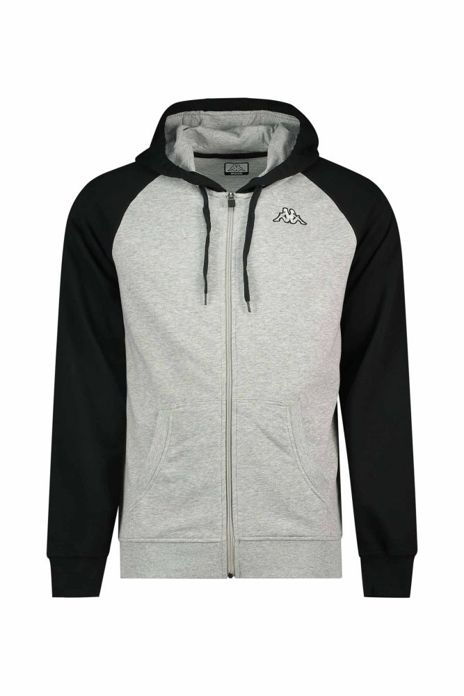 Kappa Logo Jackus Herren Trainingsjacke Schwarz, Herren, Größe: S