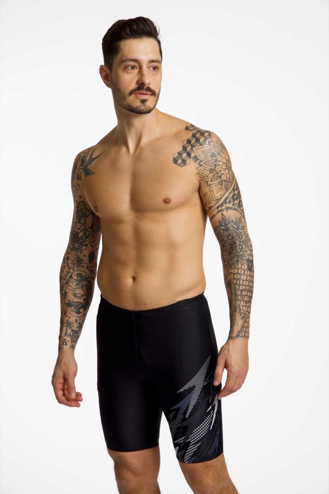 speedo Medley Logo Jammer Herren Badehose Schwarz, Herren, Größe: 52