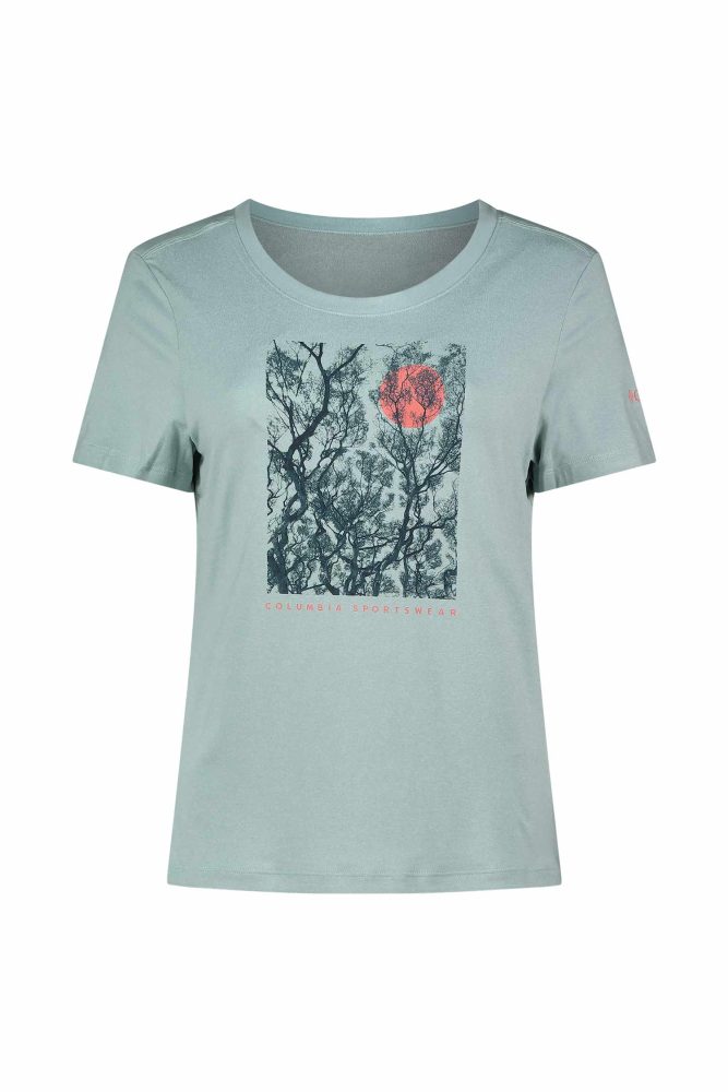 Columbia Parson Point™ Scoop Damen T-Shirt Blau, Damen, Größe: M