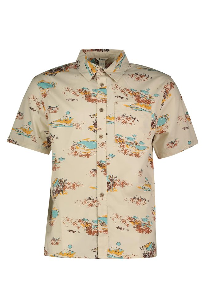 Cotopaxi Estival Button Up Herren Hemd Beige, Herren, Größe: M