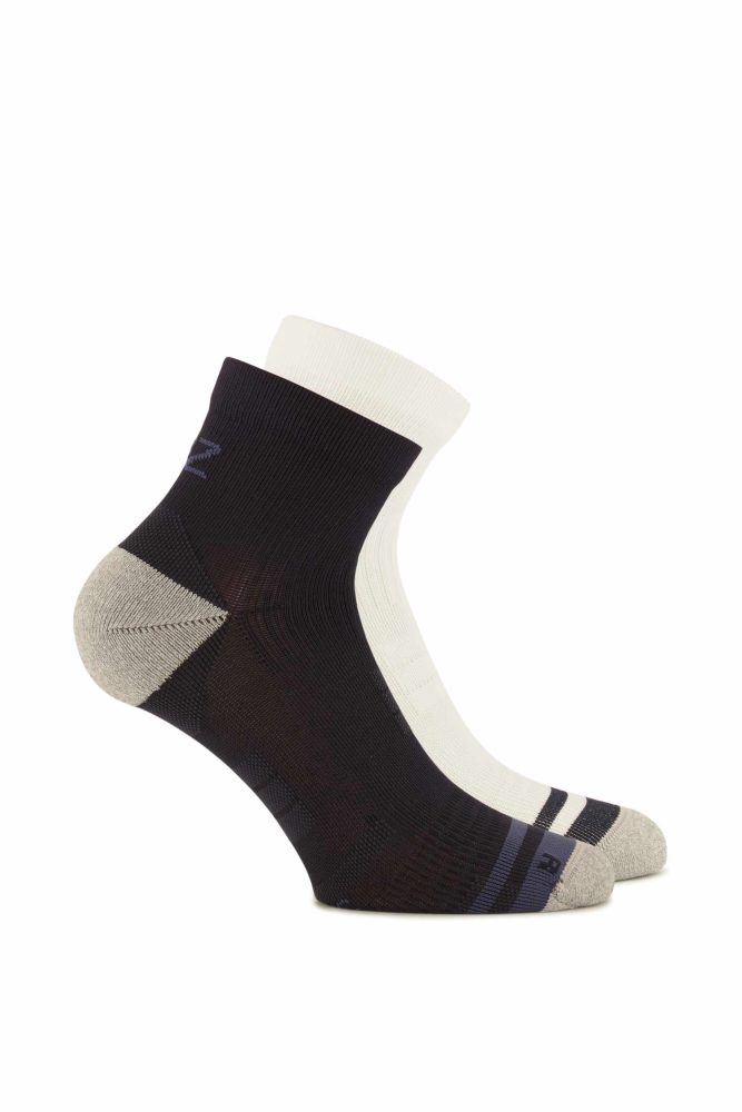 POWERZONE 2-Pack 35-47 Laufsocken Weiss, Herren, Größe: I