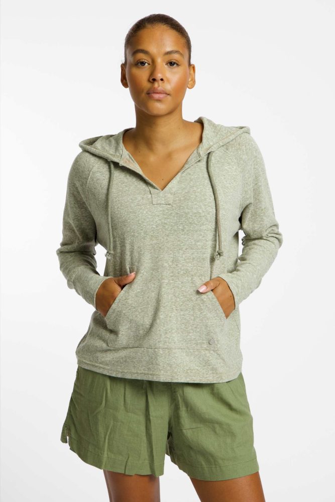 Roxy Destination Surf Damen Hoodie Grün, Damen, Größe: S