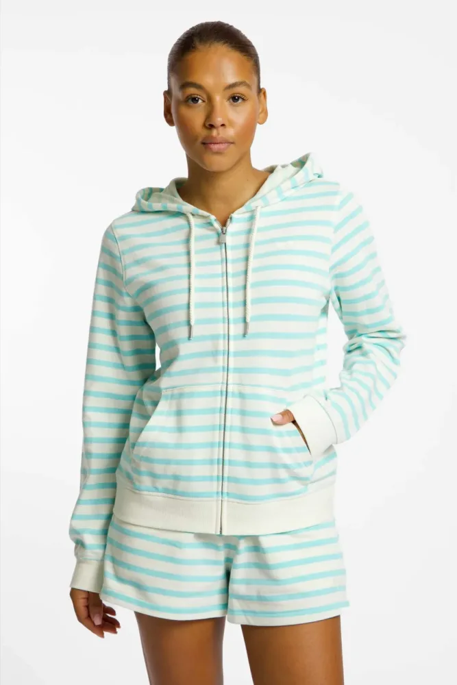 Roxy Perfect Stripe Damen Hoodie Weiss, Damen, Größe: XL
