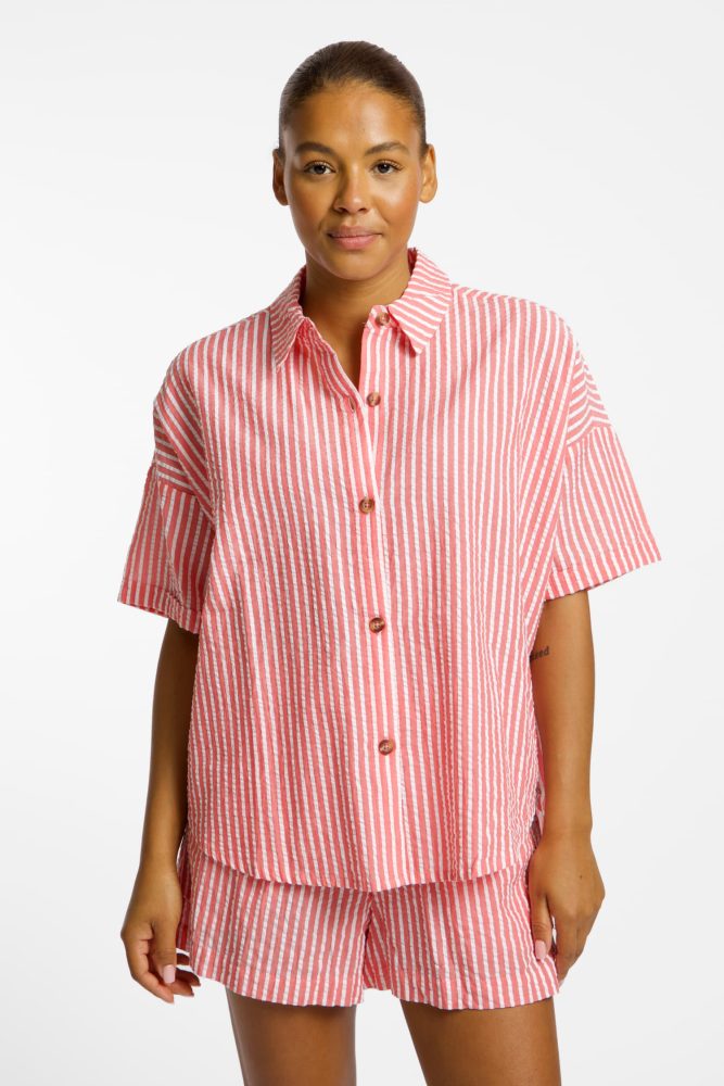 Roxy Beachy Nostalgia Damen Bluse Rot, Damen, Größe: XS