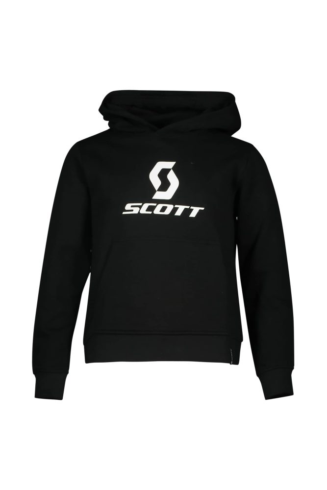SCOTT Icon Kinder Hoodie Schwarz, , Größe: 140