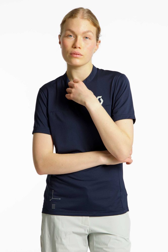 SCOTT Vertic Zip Damen Biketrikot Blau, Damen, Größe: L