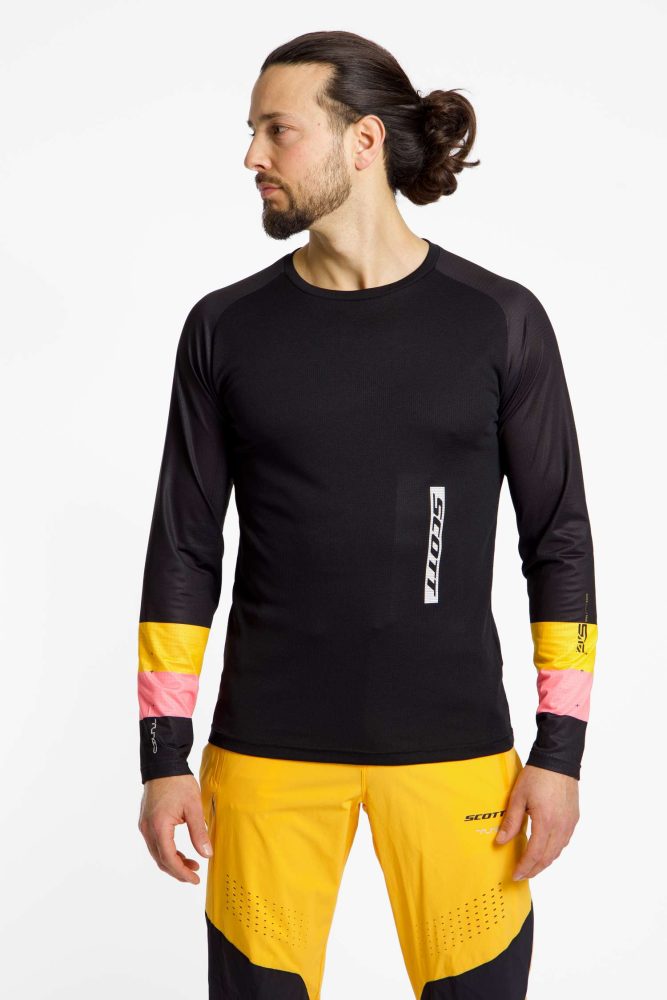 SCOTT Tuned LS Herren Biketrikot Schwarz, Herren, Größe: L