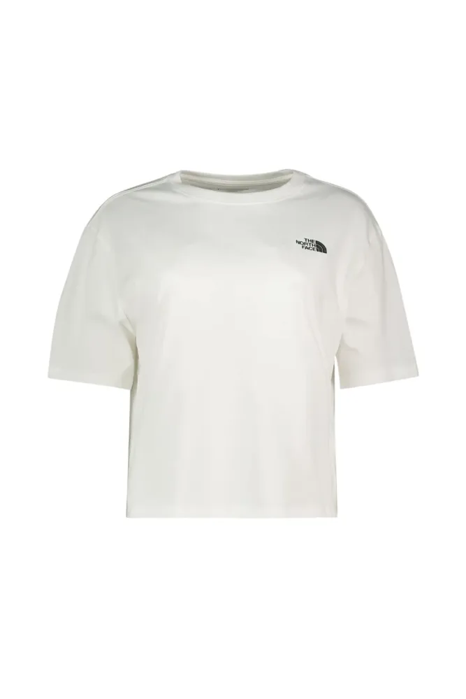 The North Face Evolution Simple Dome Cropped Relaxed Damen T-Shirt Weiss, Damen, Größe: L
