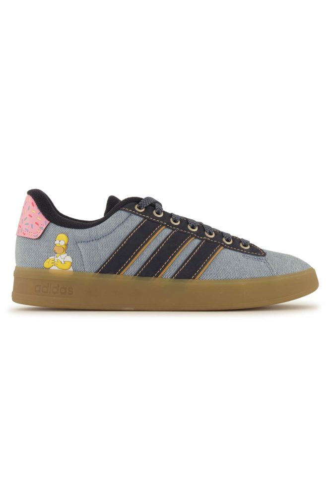adidas Grand Court Simpsons Herren Sneaker Blau, Herren, Größe: 8 1/2