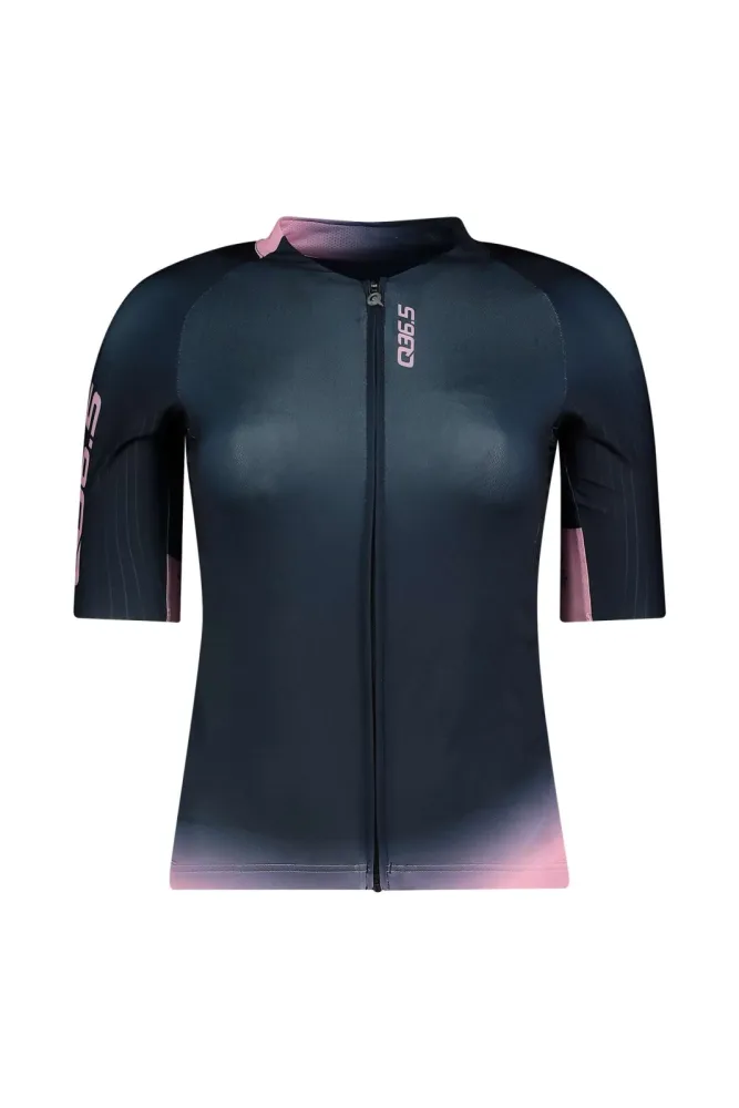 Q36.5 Gregarius Pro Signature Damen Rennradtrikot Blau, Damen, Größe: L