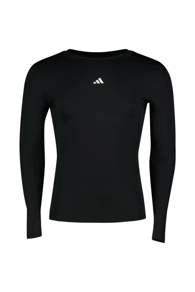 adidas TECHFIT Herren Longsleeve Schwarz, Herren, Größe: S