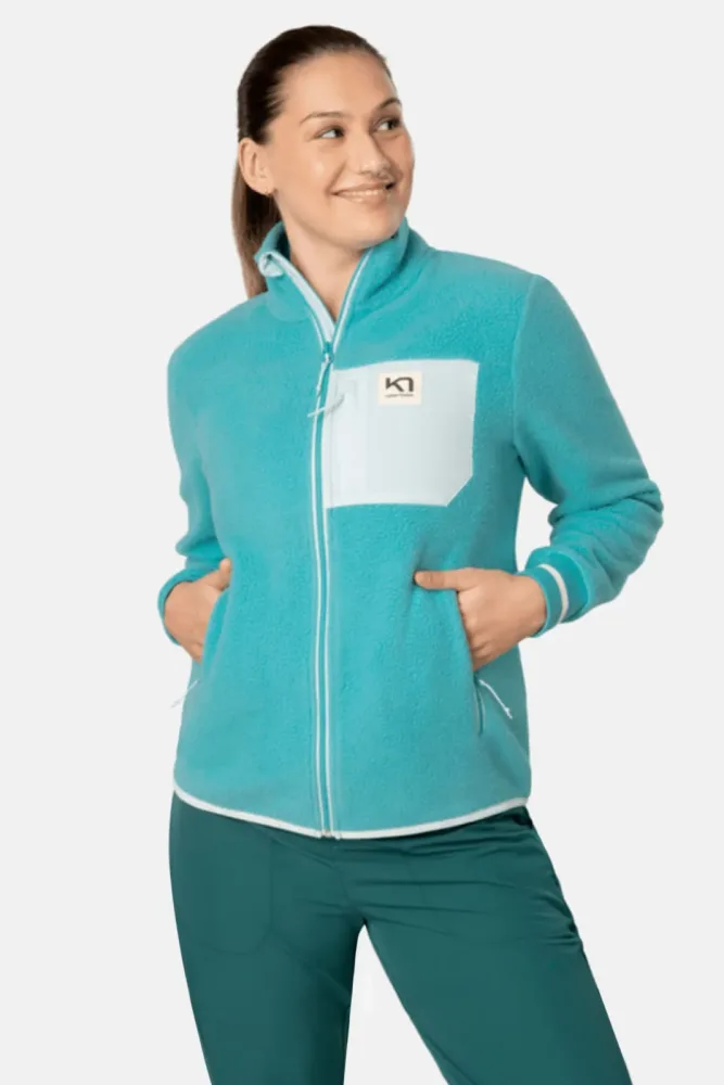 Kari Traa Rothe Damen Midlayer Türkis, Damen, Größe: S