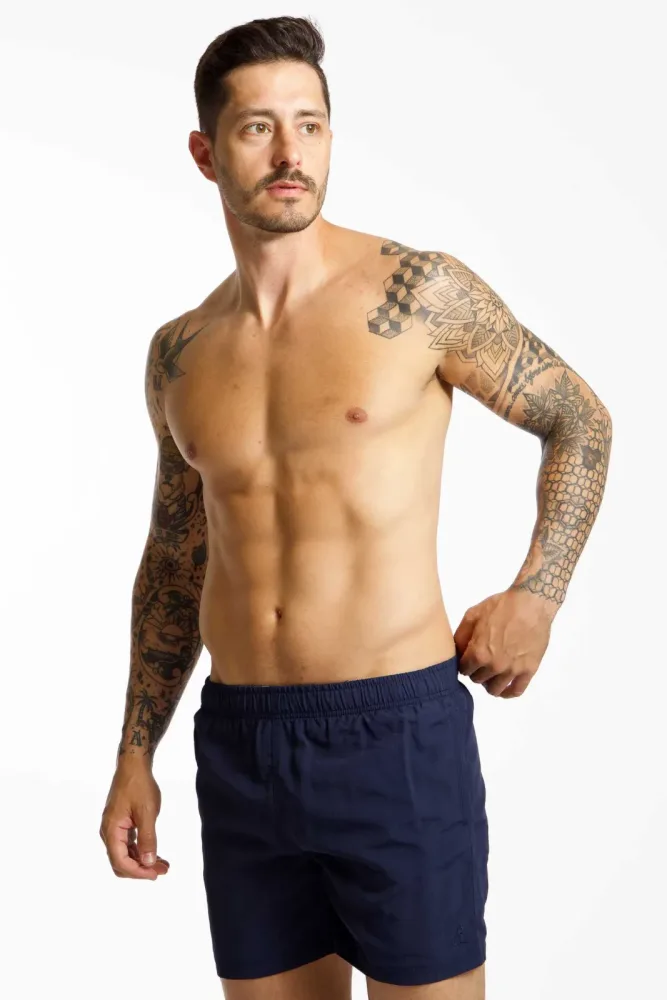 BEACH MOUNTAIN Herren Badeshort Dunkelblau, Herren, Größe: S