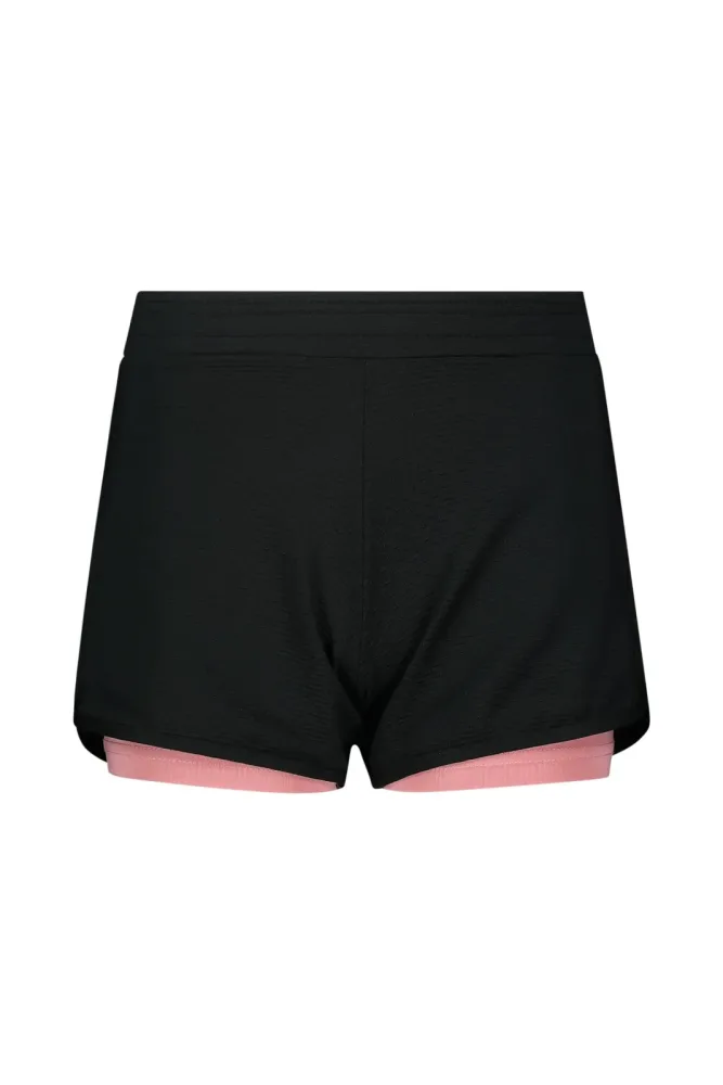 POWERZONE 2in1 Mädchen Short Schwarz, , Größe: 152