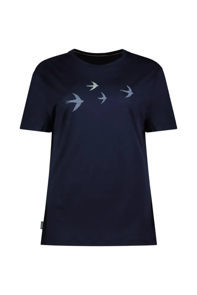 ICEBREAKER Damen Funktionsshirt 150 Tech Lite Bird dunkelblau | S