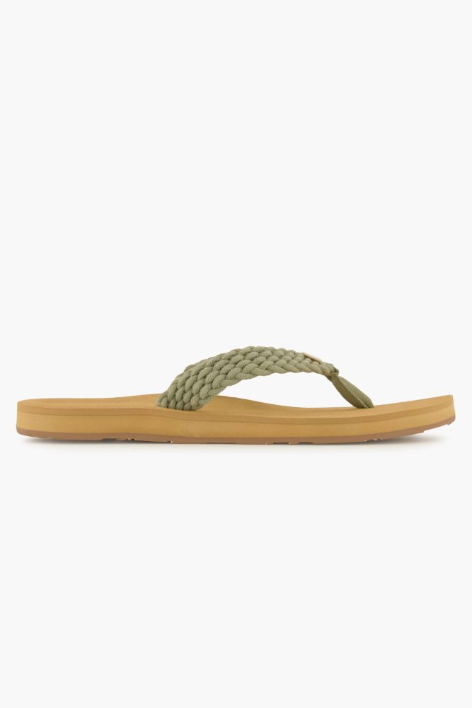 Roxy Porto Damen Flip Flop Grün, Damen, Größe: 38