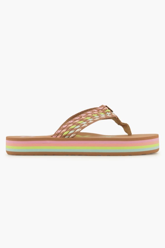 Roxy Rg Chika Hi Kinder Flip Flop Braun, , Größe: 29