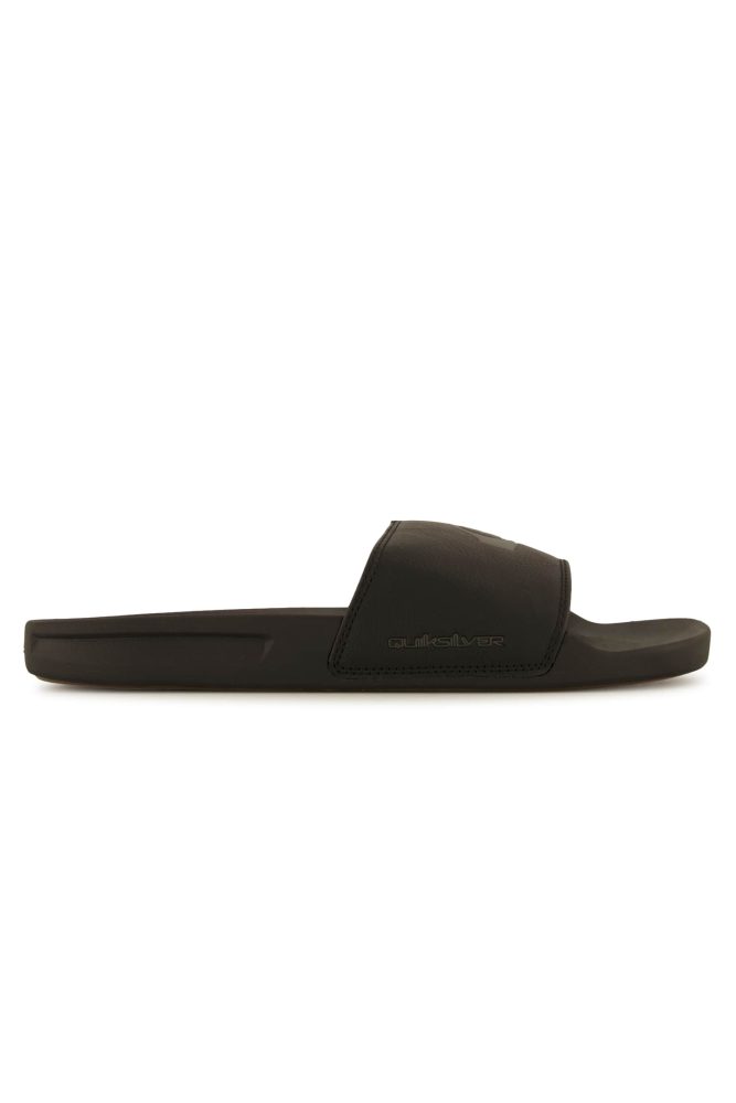 Quiksilver Rivi Nubuck Herren Slipper Schwarz, Herren, Größe: 44