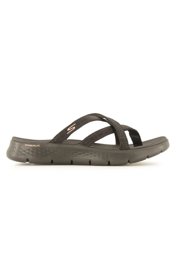 Skechers Go Walk Flex - Ssselena Damen Flip Flop Schwarz, Damen, Größe: 39