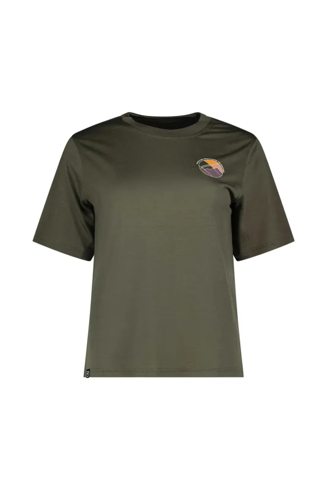 Ortovox 140 Cool Round Landscape Damen T-Shirt Grün, Damen, Größe: XL