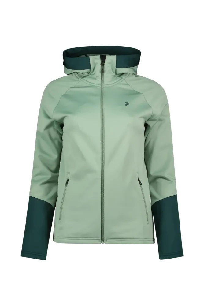PEAK PERFORMANCE Rider Essentials Zip Hood Damen Midlayer Grün, Damen, Größe: M