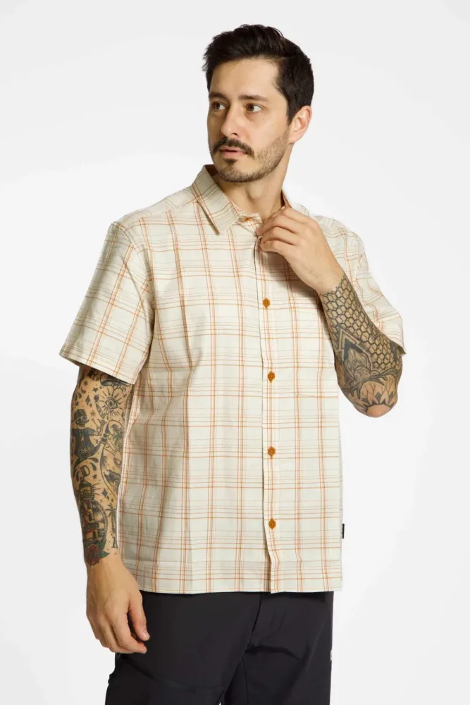 Jack Wolfskin Hot Trail Herren Wanderhemd Beige, Herren, Größe: M