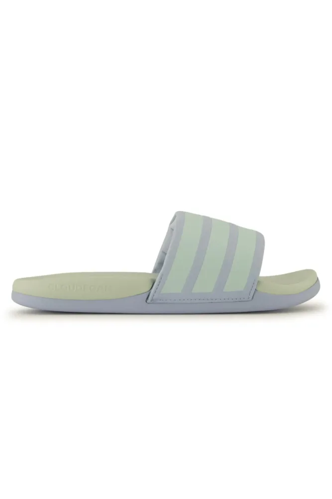 adidas Adilette Comfort 2.0 Damen Slipper Grün, Damen, Größe: 7