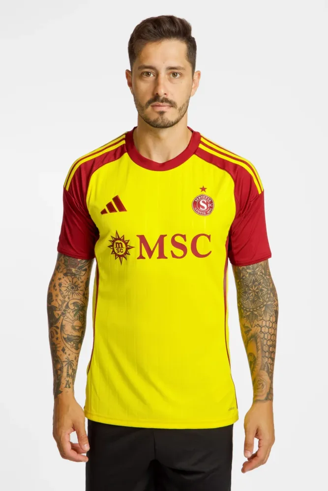 adidas Servette FC 3rd Replica Herren Fussballtrikot 25/26 Gelb, Herren, Größe: M