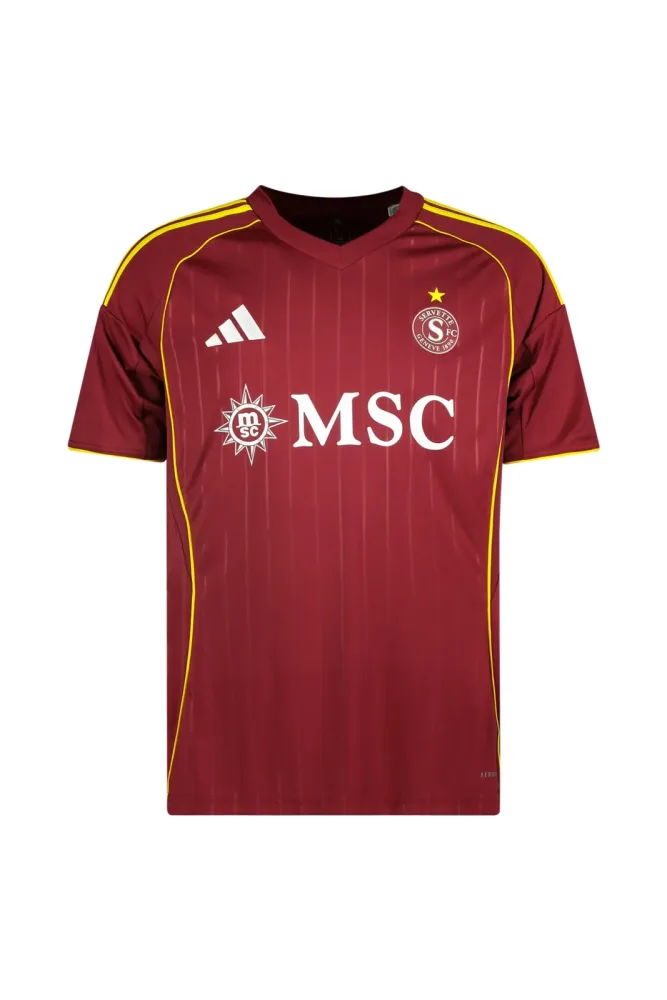 adidas Servette FC Home Replica Kinder Fussballtrikot 25/26 Rot, , Größe: 164