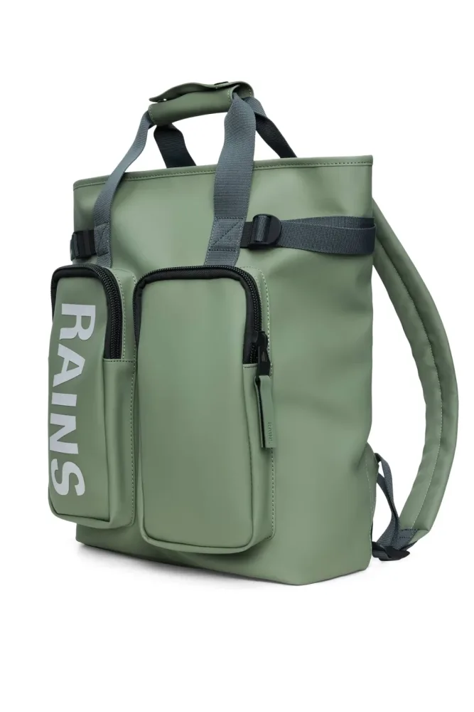 Rains Texel Tote 15 L Rucksack Grün, Herren, Größe: ONE SIZE