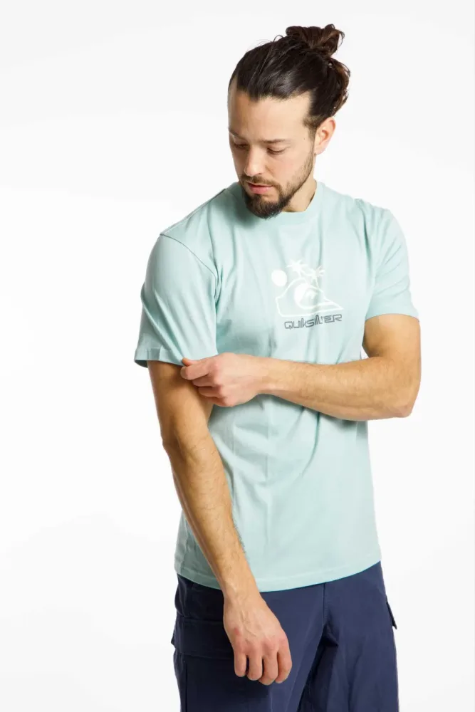 Quiksilver Light Moon Herren T-Shirt Blau, Herren, Größe: M