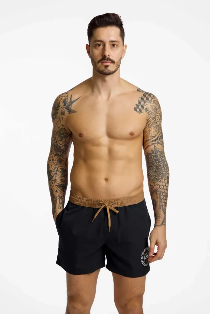 Quiksilver Too Fine Volley Herren Badeshort Schwarz, Herren, Größe: M
