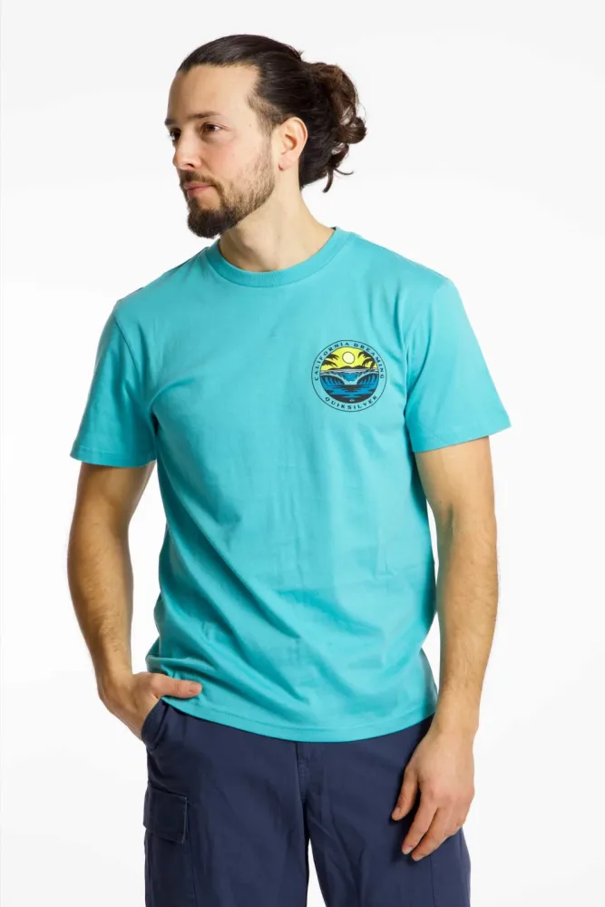 Quiksilver CA Dreaming Herren T-Shirt Türkis, Herren, Größe: M